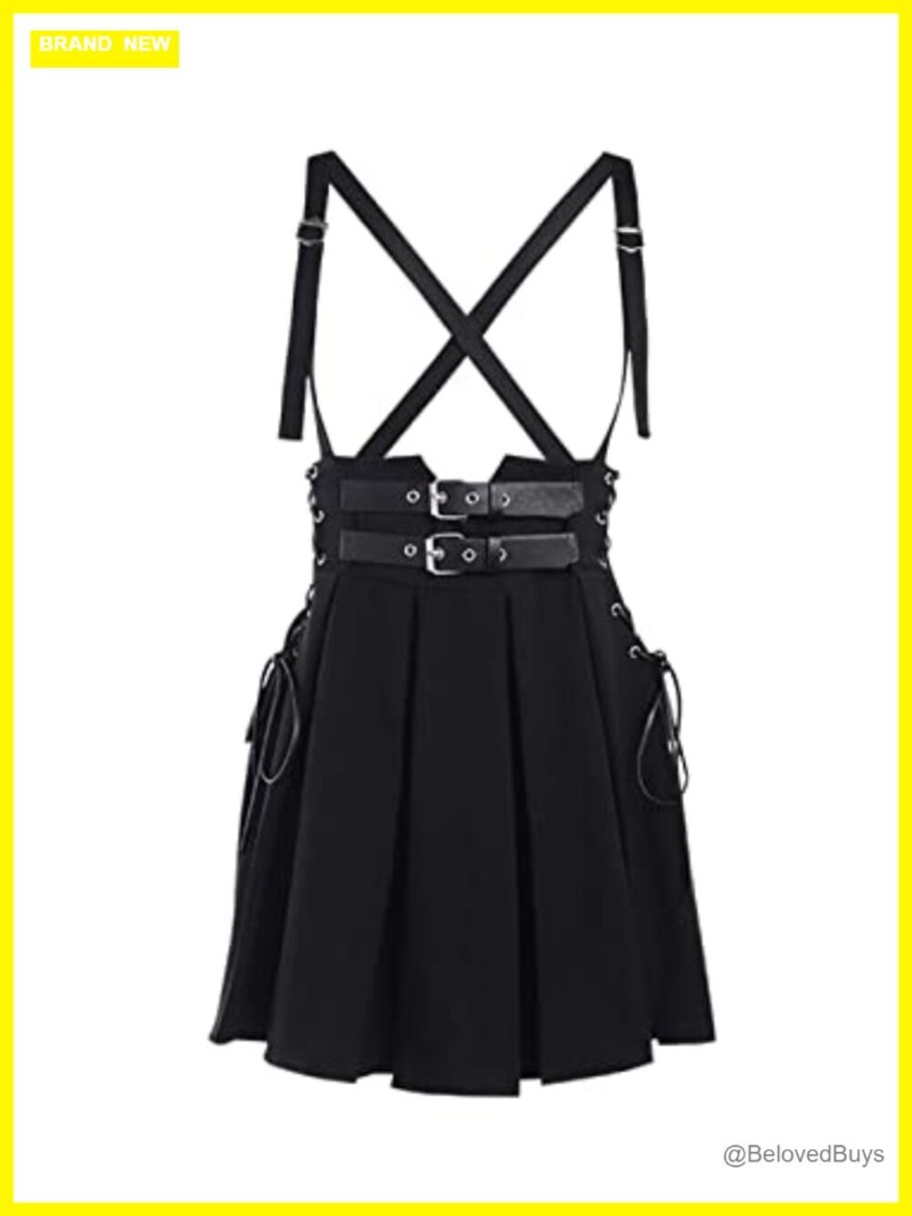 Women's Pleated High Waist Lace-Up Mini Skirt Tennis Skater